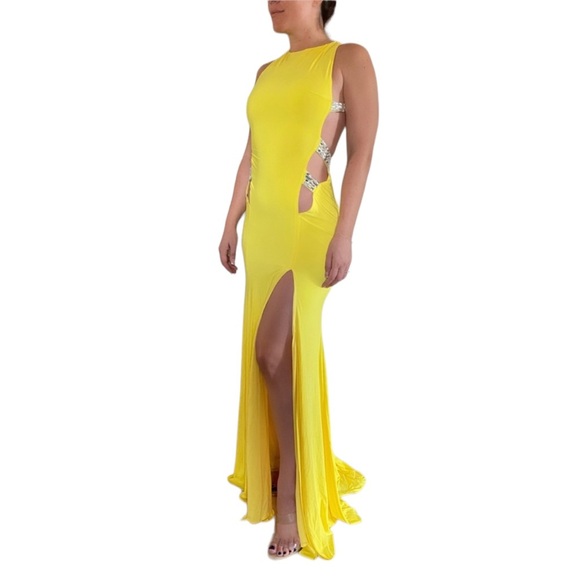 Jovani Yellow Gown - Picture 2 of 5